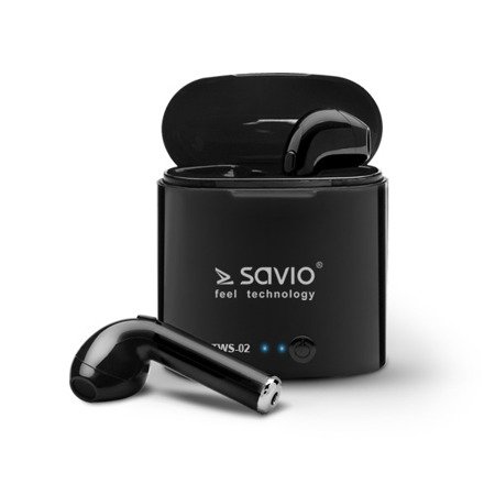 Bezprzewodowe słuchawki Bluetooth Savio TWS-02